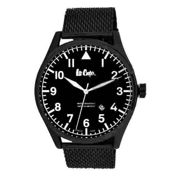 Lee-Cooper Watch Lincoln LC-1.7oz-D Black Men's Wrist Watch Large Digits