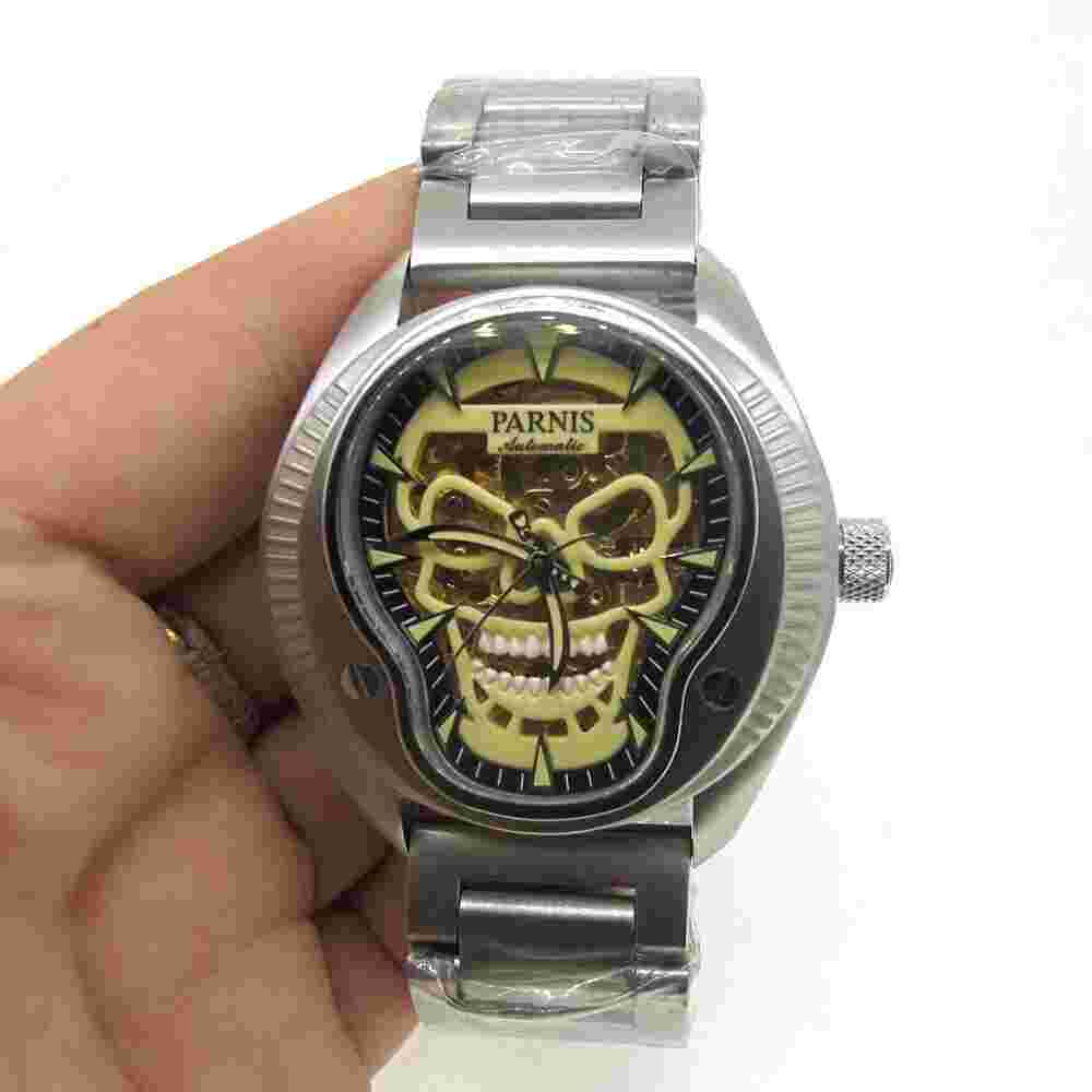PARNIS 21 Jewels Miyota Movement Sapphire Glass 43mm Automatic Watch Wristwatch