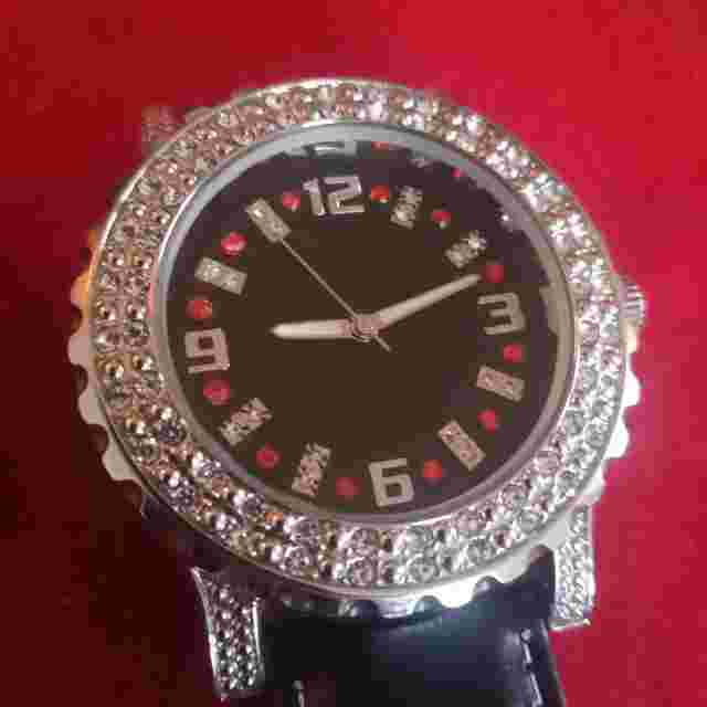 Lot 2x SEANJOHN Watches Bling Ice Bezel Dress Fashion Quartz