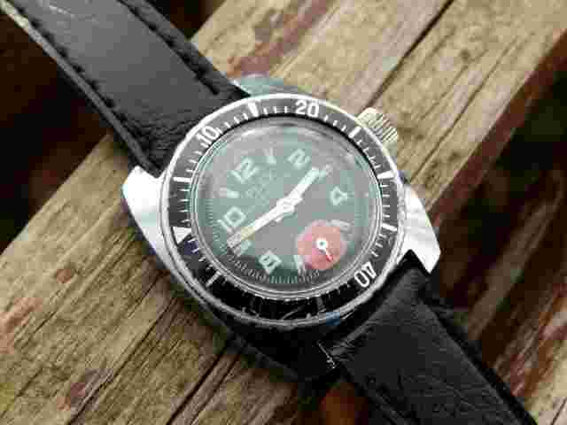 Vintage "FLEX" 15 Rubis Antichoc Diver Women's Mechanical Wrist Watch Lorsa 238