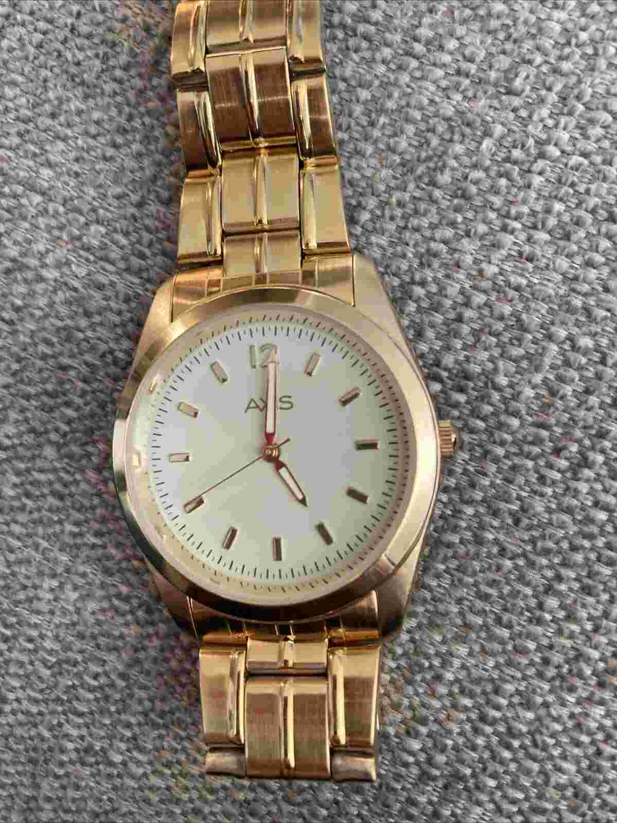 Mens Axis Watch AX-0052 Gold Tone
