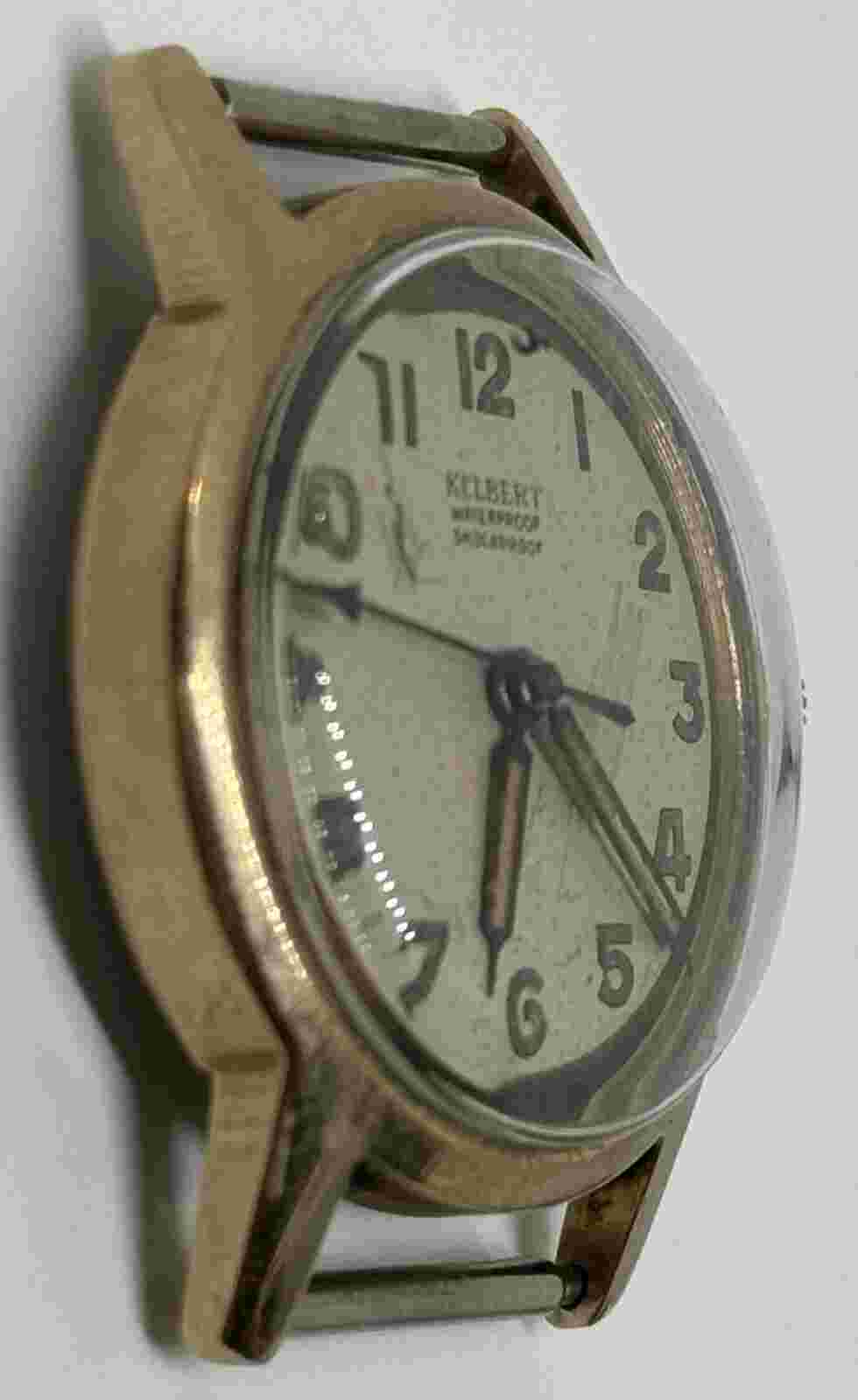 Kelbert Wristwatch Swiss Waterproof Shockproof Runs but Needs a Service