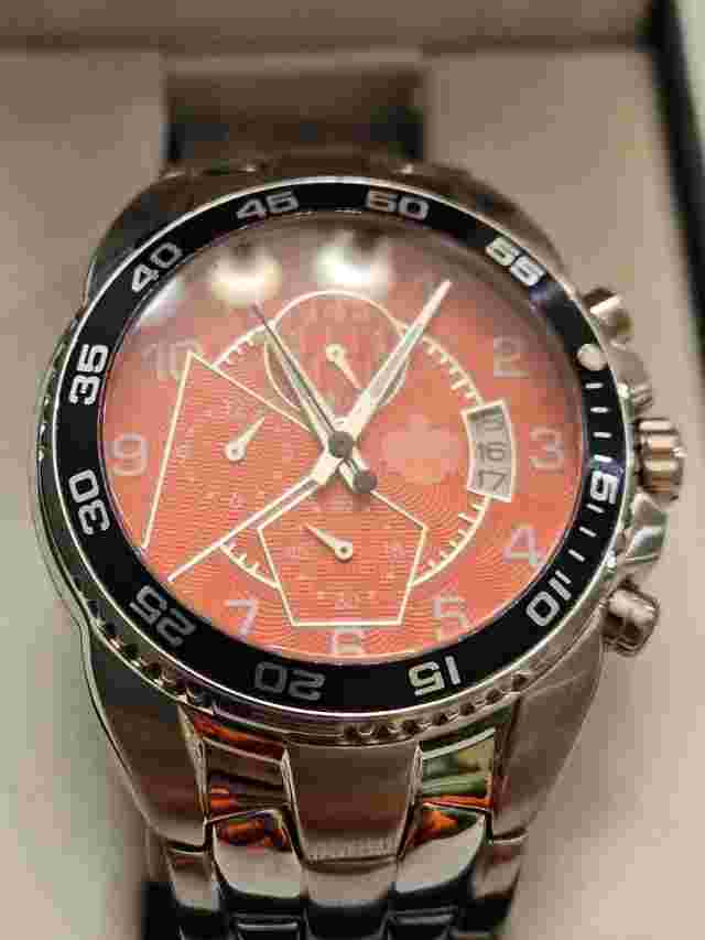 SUG Men's Watch S240-347 Stainless Red Face Japan Movement 30M