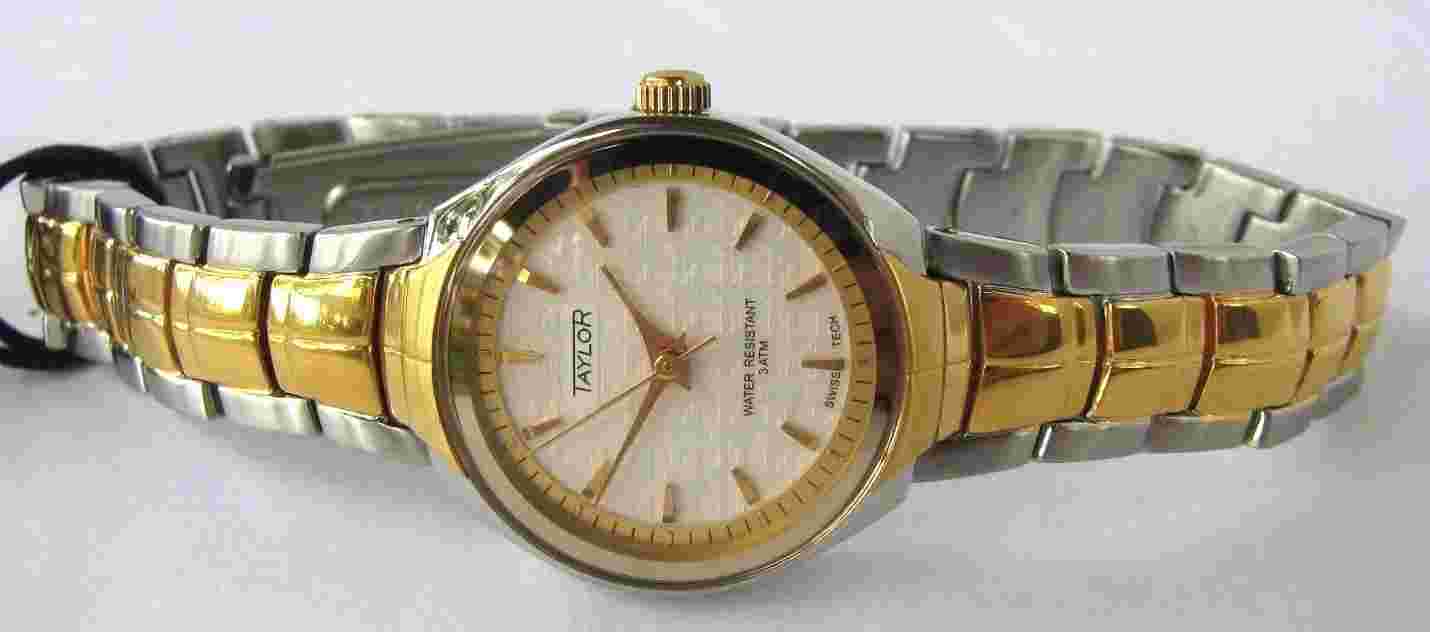 Taylor Uptown Ladies Two-Tone Quartz Movement Watch