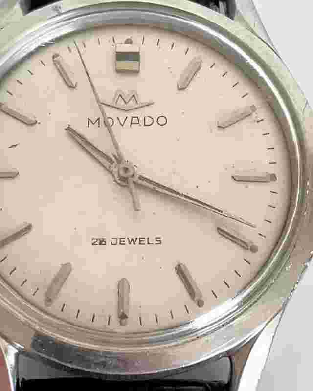 Movado Kingmatic Automatic Watch 1940s Rare Working 28 Jewels Swiss 9136