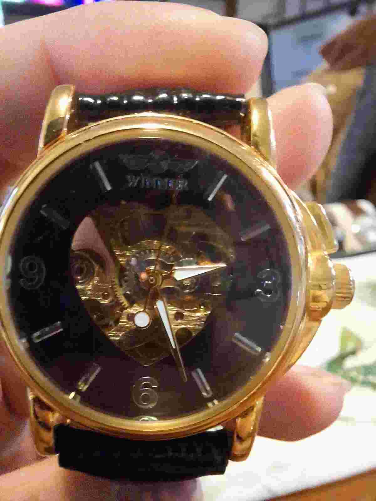 Womens Mechanical Winner Heart Watch