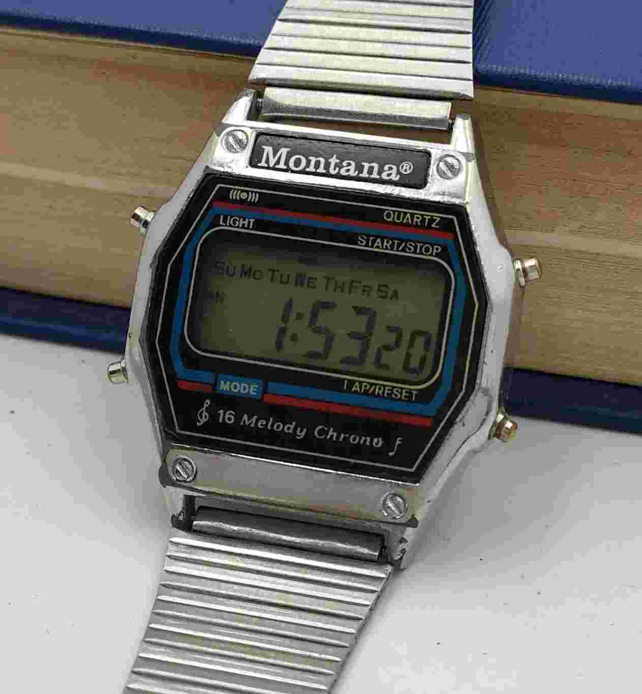 Watch Montana Vintage Digital Alarm Melody Chrono Retro Legend Soviet Union #82