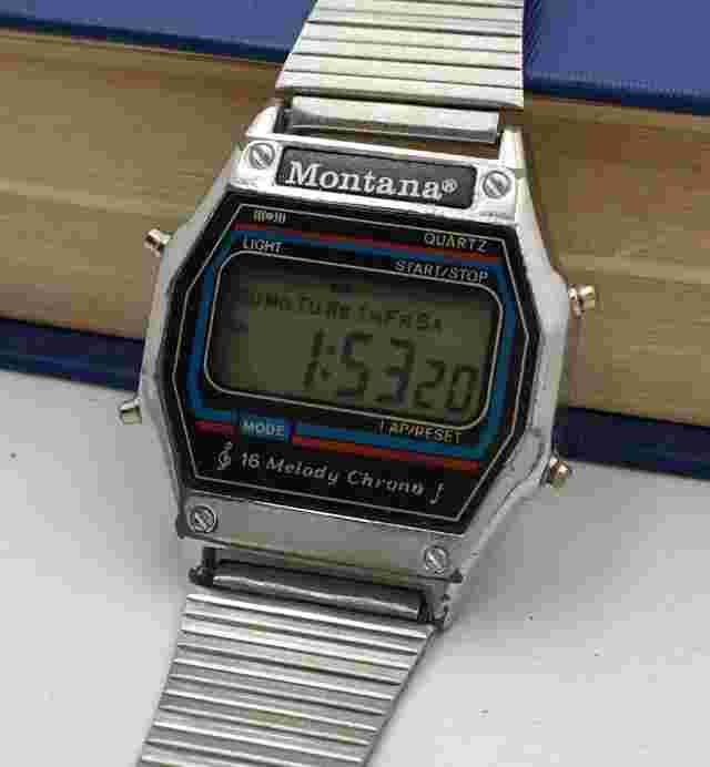 Watch Montana Vintage Digital Alarm Melody Chrono Retro Legend Soviet Union #82