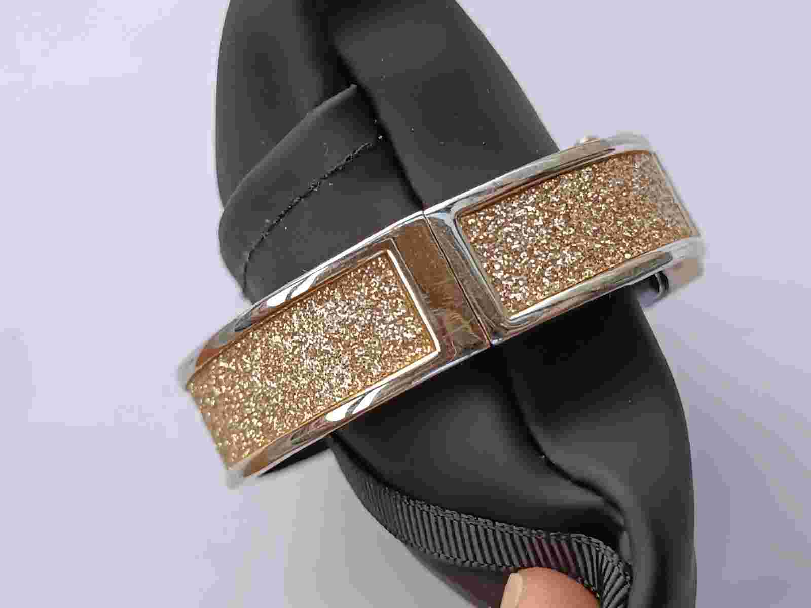 H&M gold bangle bracelet ladies quartz watch