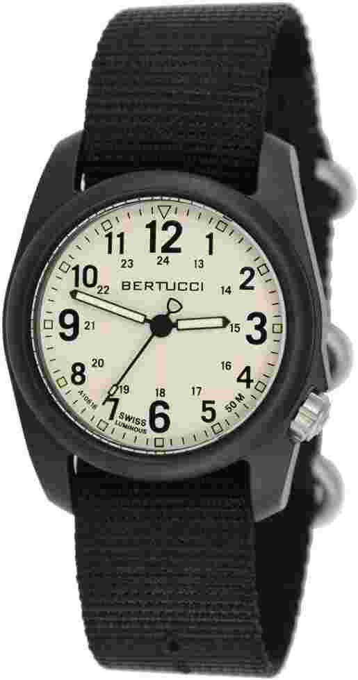 Bertucci Watch DX3 FIELD Military Watch 11039 Men's Black