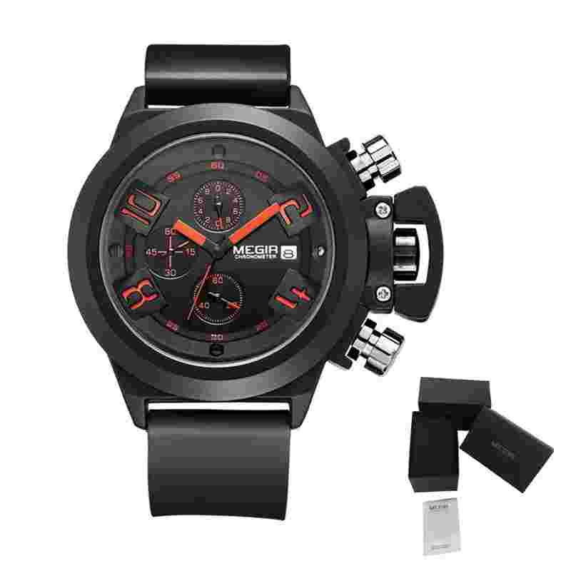 Men Watches Luxury  Sport Military Chronograph Luminous Date Quartz Wristwatch