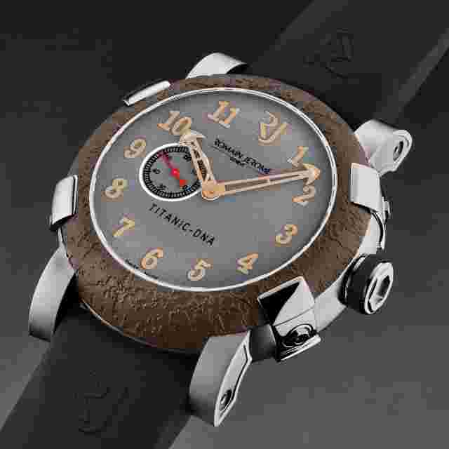 Romain Jerome Mens 'Titanic' Grey Dial Black Rubber Strap Watch RJTIAU.403.10
