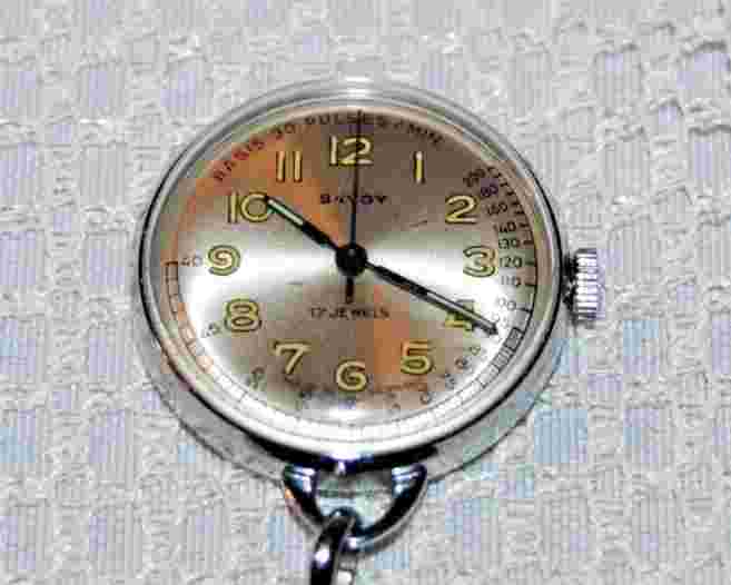 RARE Working Condition, Savoy, Germany, 17 Jewel, Mechanical Nurses Watch