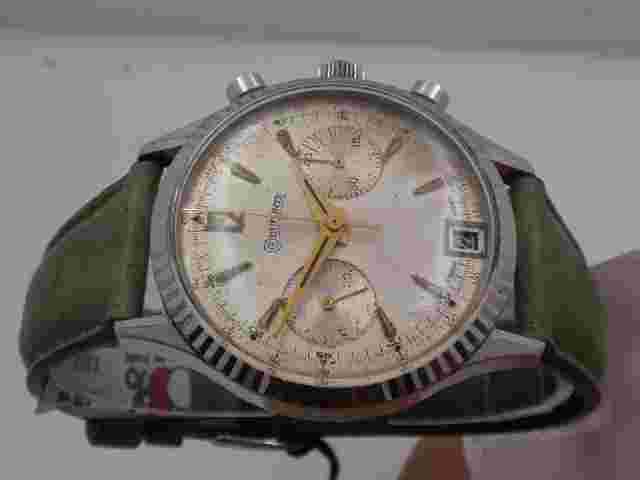 DUFONTE CHRONOGRAPH BY L.PICCARD BICOMPAX DATE  YEARS 60'S HAND WINDING WATCH