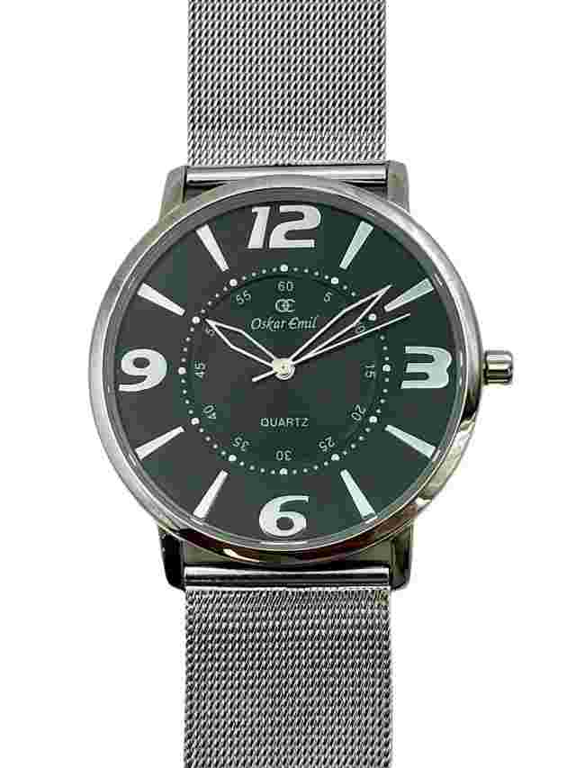 Oskar Emil TRENTO  Slim Quality Stainless Steel Mesh Watch Swiss movement 42mm