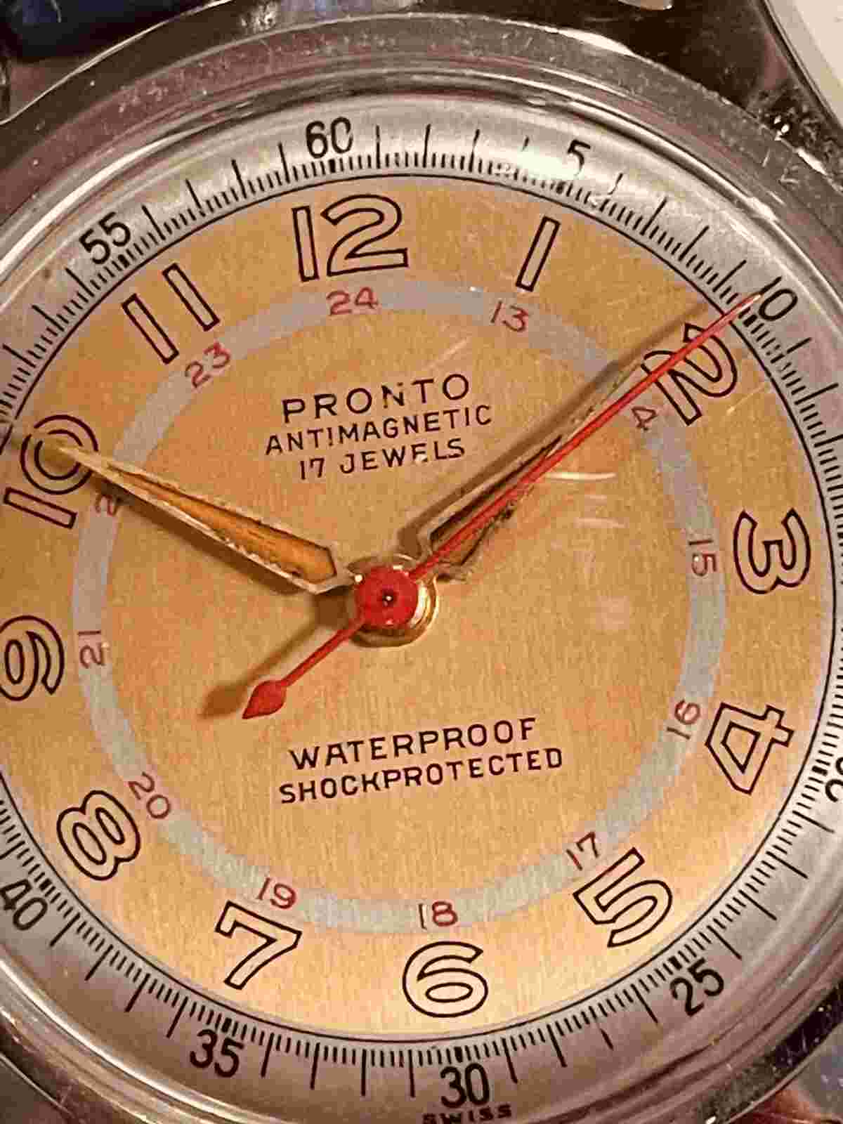 Pronto Real Vintage watch . From the 50’s . Automatic stainless steel.