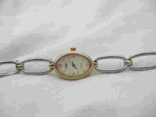 Cato Silvertone Oval Bracelet Watch, Metal Link Band