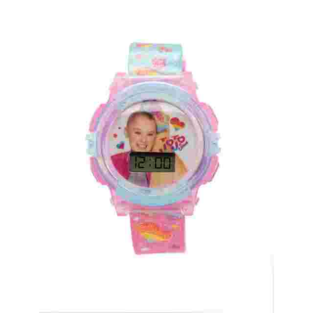 Nickelodeon Jojo Siwa Kids Girls Flashing LCD Digital Wristwatch w/ Design Band