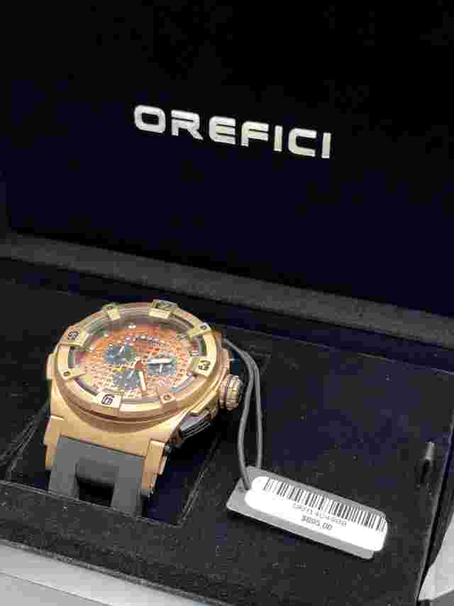 Orefici Regata Evolution 48mm Rose Gold Chronograph Watch