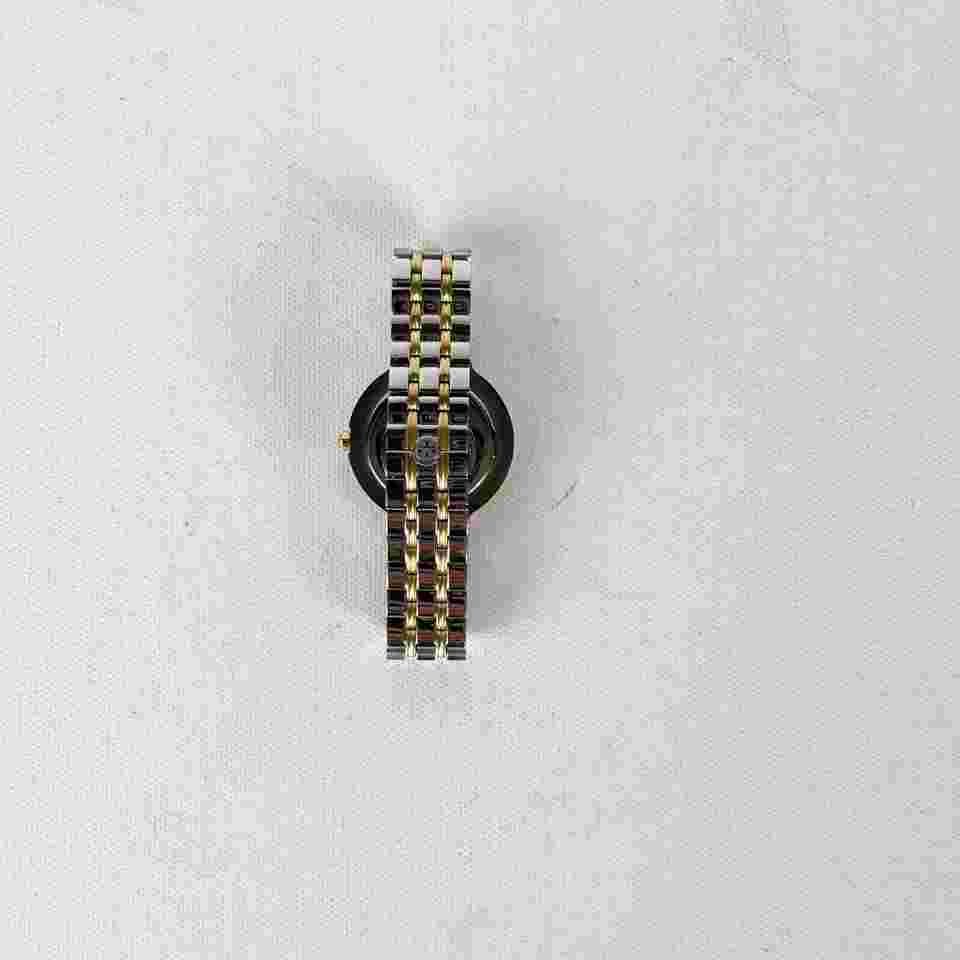 Tory Burch NWOT Women's Silver Gold Tone Stainless Steel Analog Watch