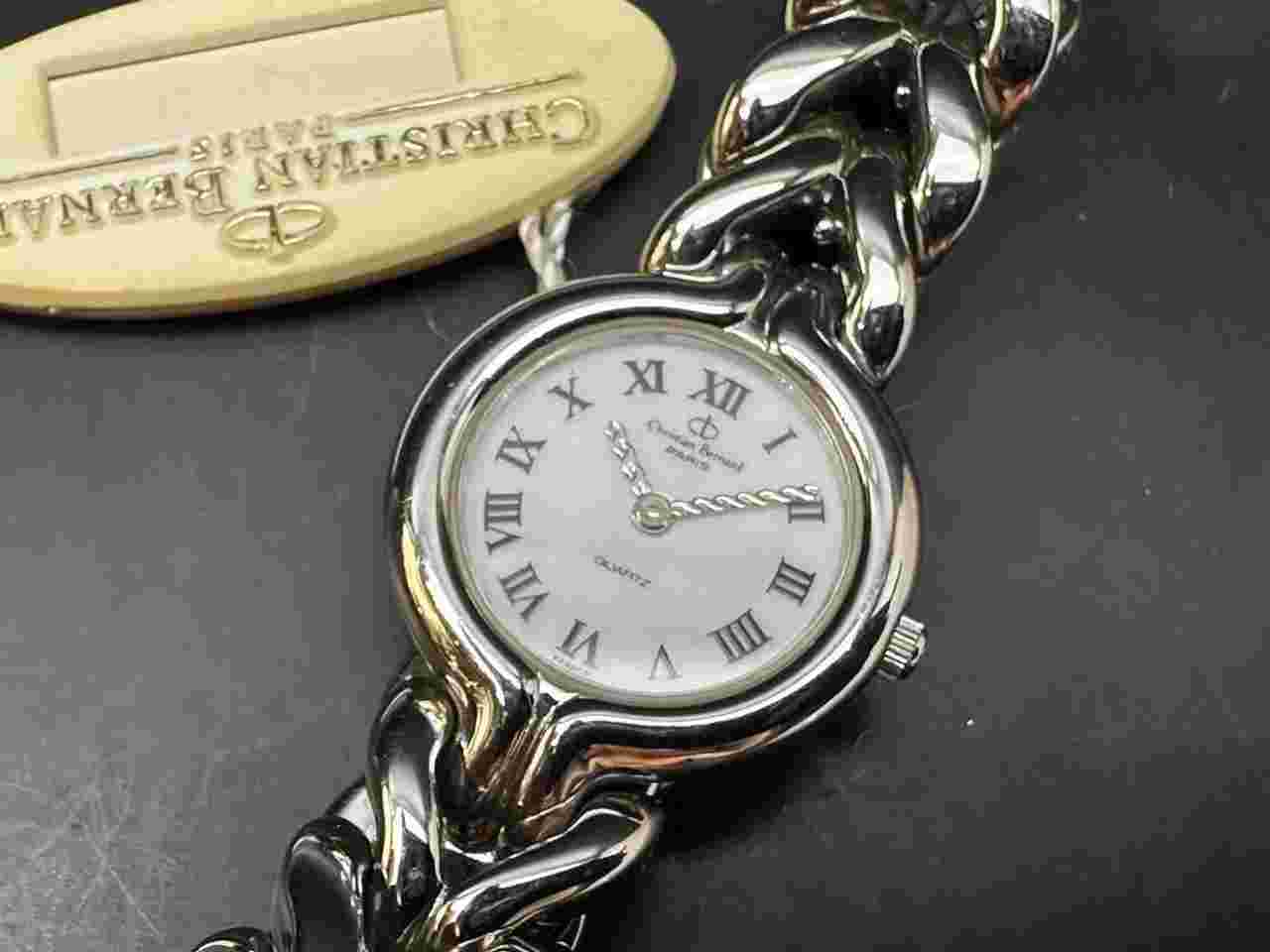 NOS Never Been Worn SS/Gold Christian Bernard Paris N7312 Dress Watch.