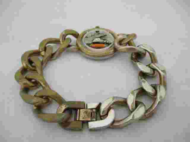 Majestron Women's Silver Toned Bracelet Band Analog Watch