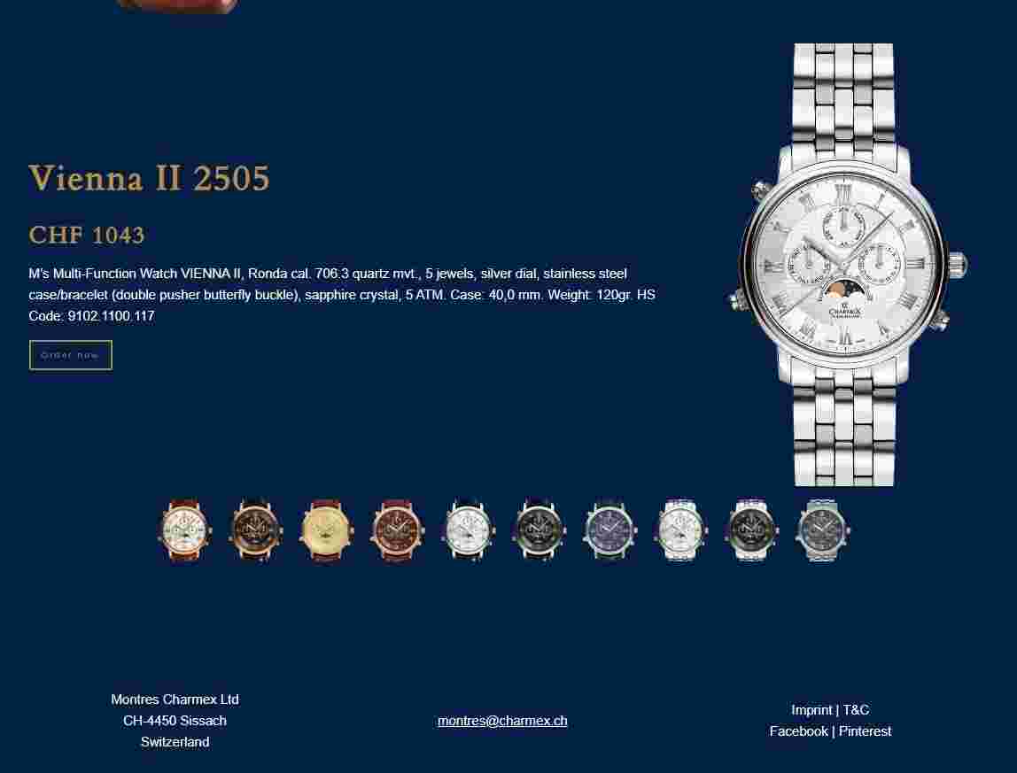 Charmex Vienna II Men's Quartz Watch 2505