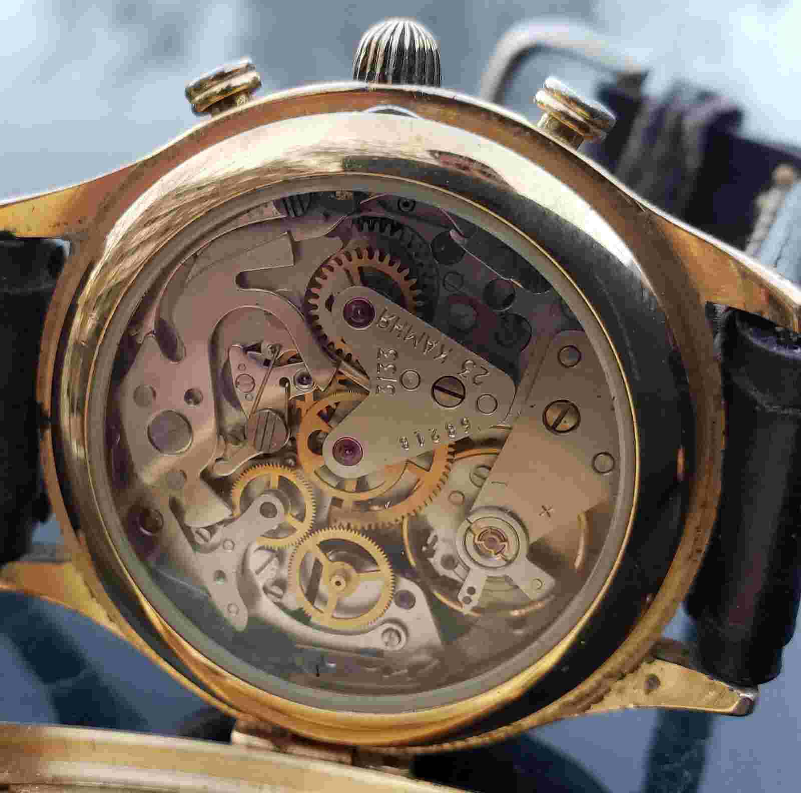 JAQUES LEMANS 204 CHRONOGRAPH CAL 3133 MECHANICAL MOVEMENT 38MM MENS WATCH