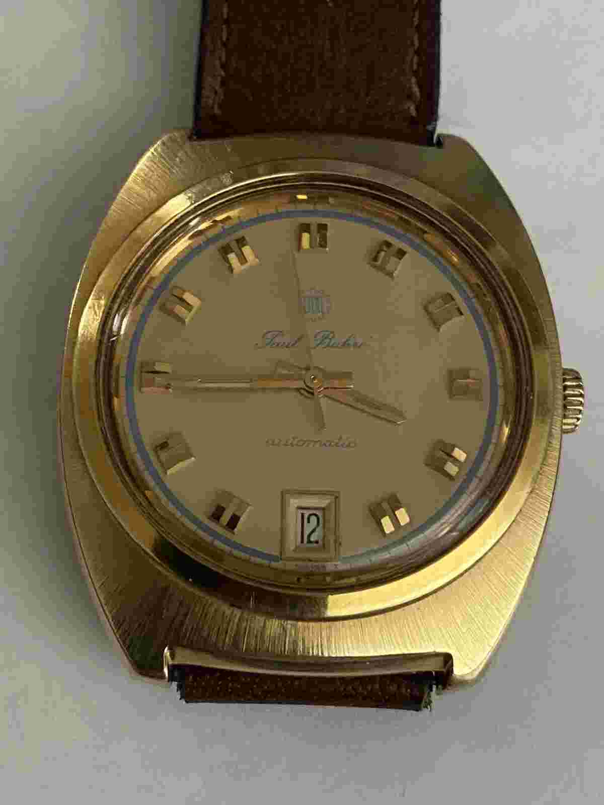 vintage paul buhre dixi automatic mens watch