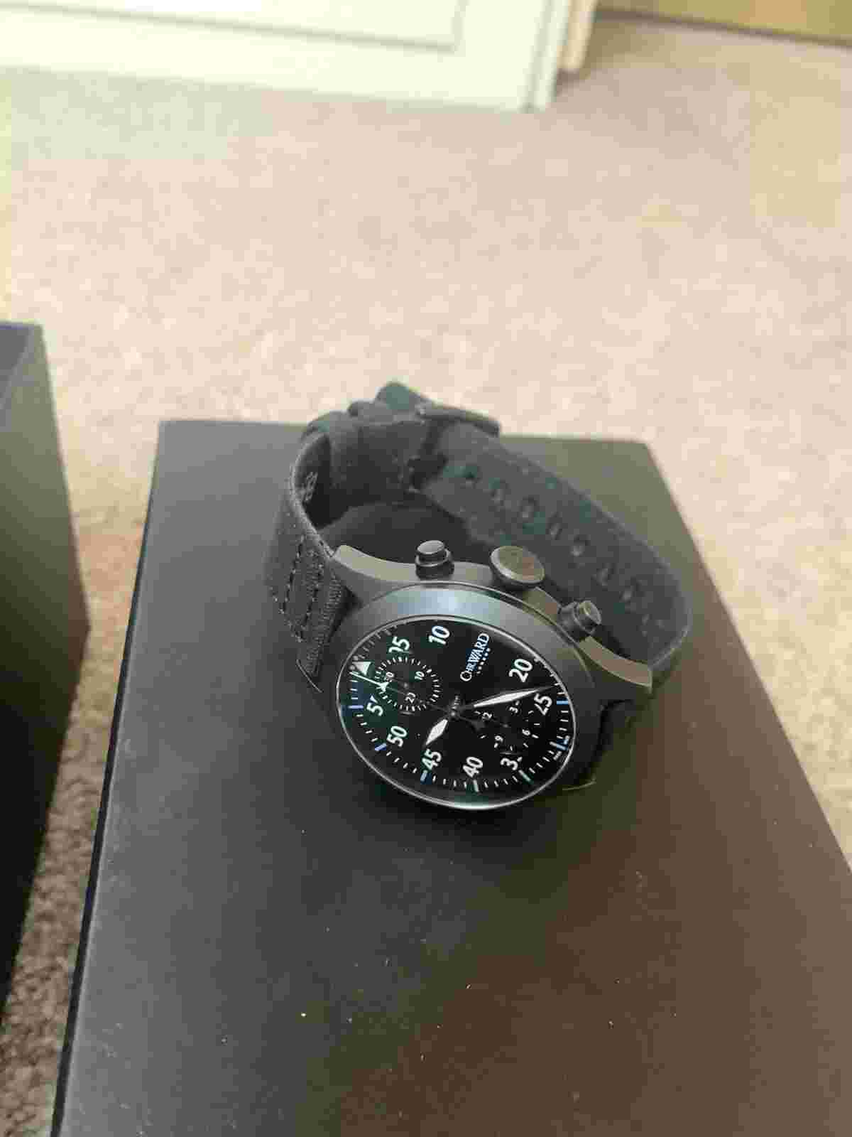 Christopher Ward C1000 Typhoon Fgr4 RAF LV Automatic Swiss ETA 7750 Valjoux