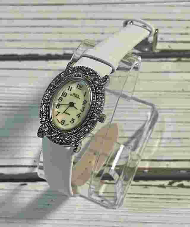 NEW BATTERY Vintage 90's Watch Boca Classics Antique Victorian Mother Of Pearl