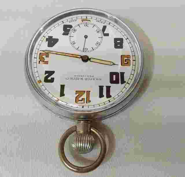 WW2 Military Pocket Watch With Broad Arrow Mark ~ Orator 1940s ~ Working Order.