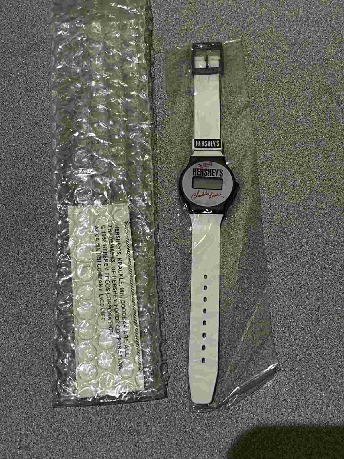 Vintage Hershey's Chocolate Lover Promo Watch Quartz Digital NOS NEW in package