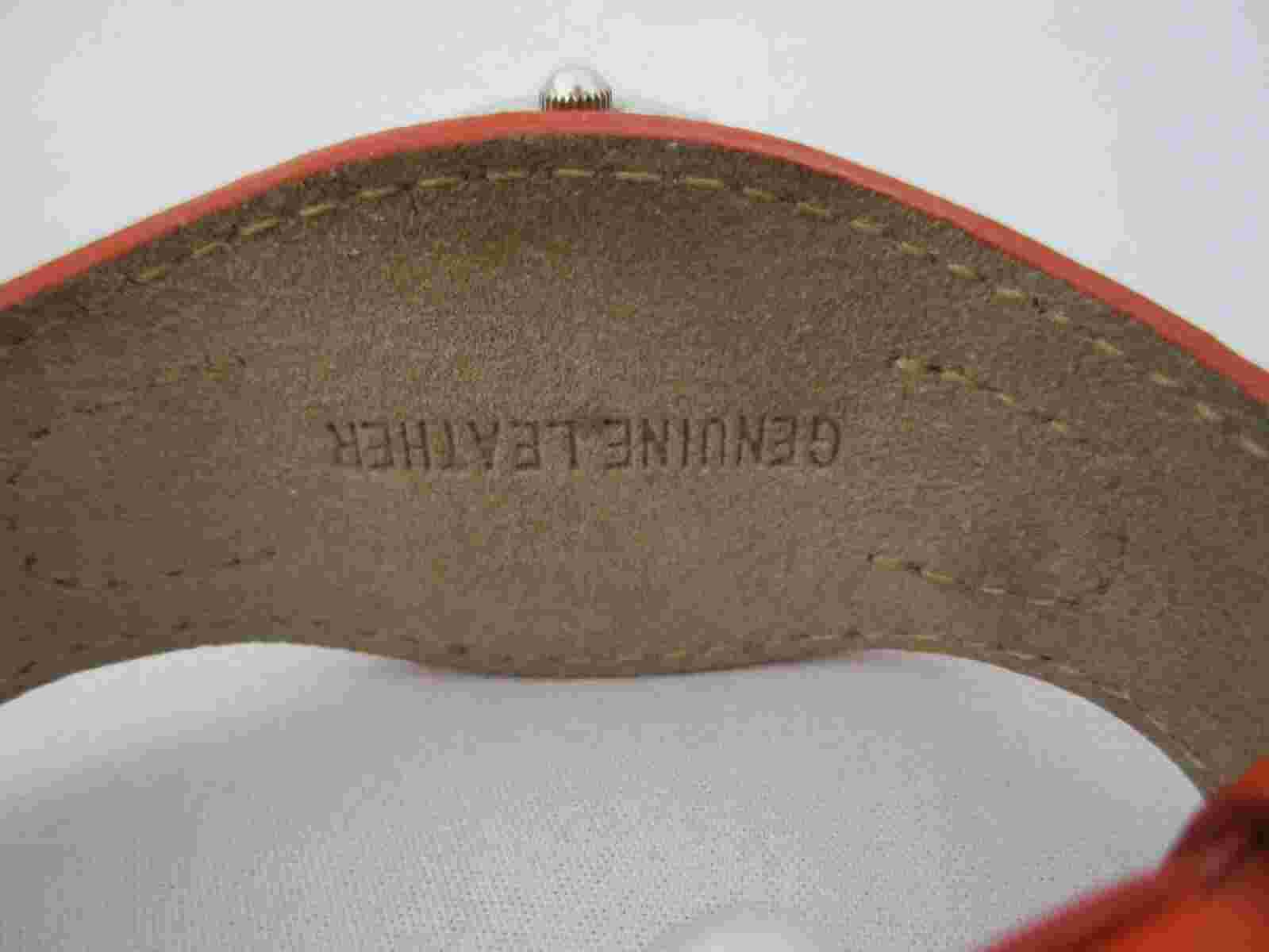 Dickies Women's Orange Buckle Band Analog Watch