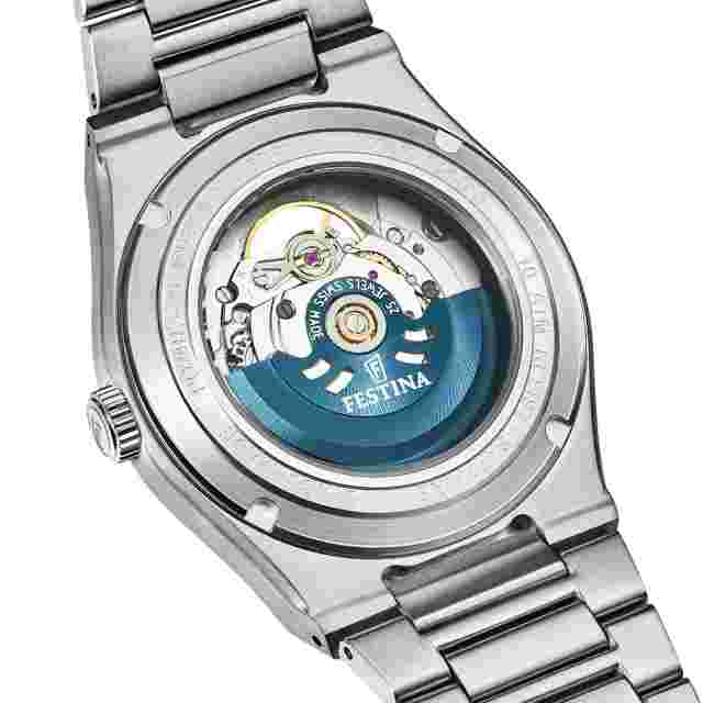 Festina Swiss Riv Open Heart Stainless Steel 40mm Automatic Wristwatch F20053-5
