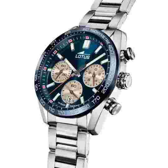 Lotus Chrono 189162 Men's Stainless Steel Blue Tachymeter Dial Quartz Wristwatch