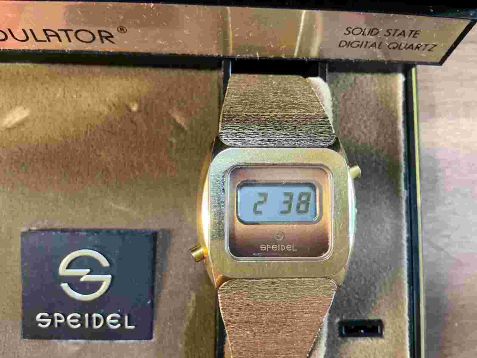 NOS Speidel Time Modulator 643589 LCD Collectible Watch WORKING