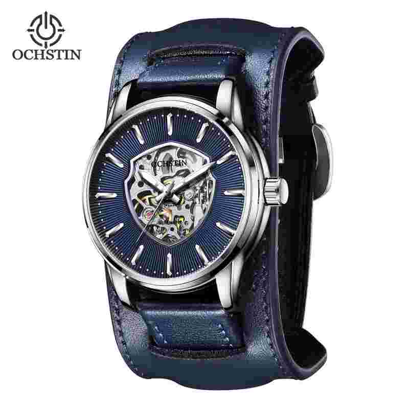 Ochstin Commander Fashion Hollow Men's Automatic Mechanical Watch 43mm Belt