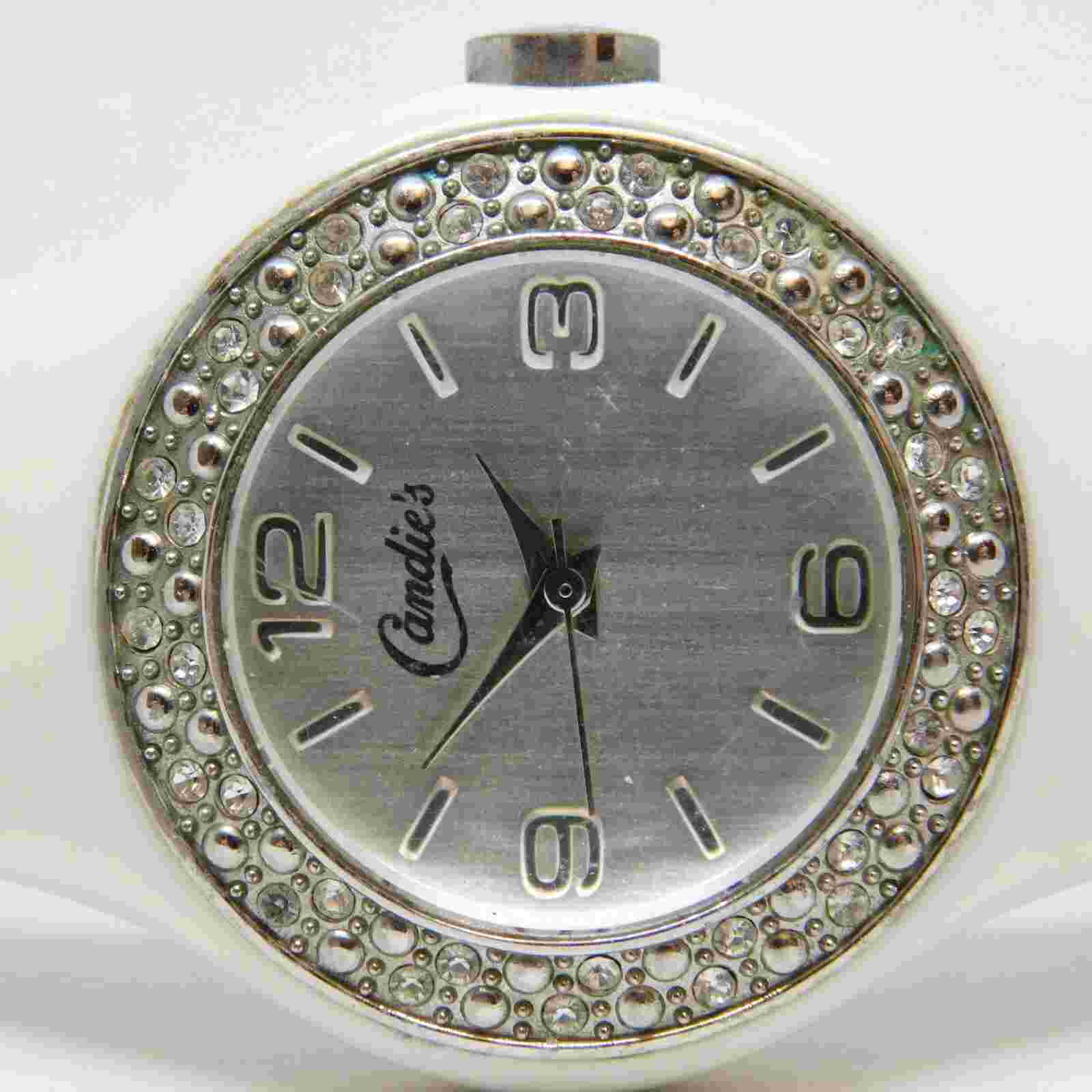 Candie’s CANA54 White Tone Quartz Analog Ladies Watch Sz. 6 3/4"