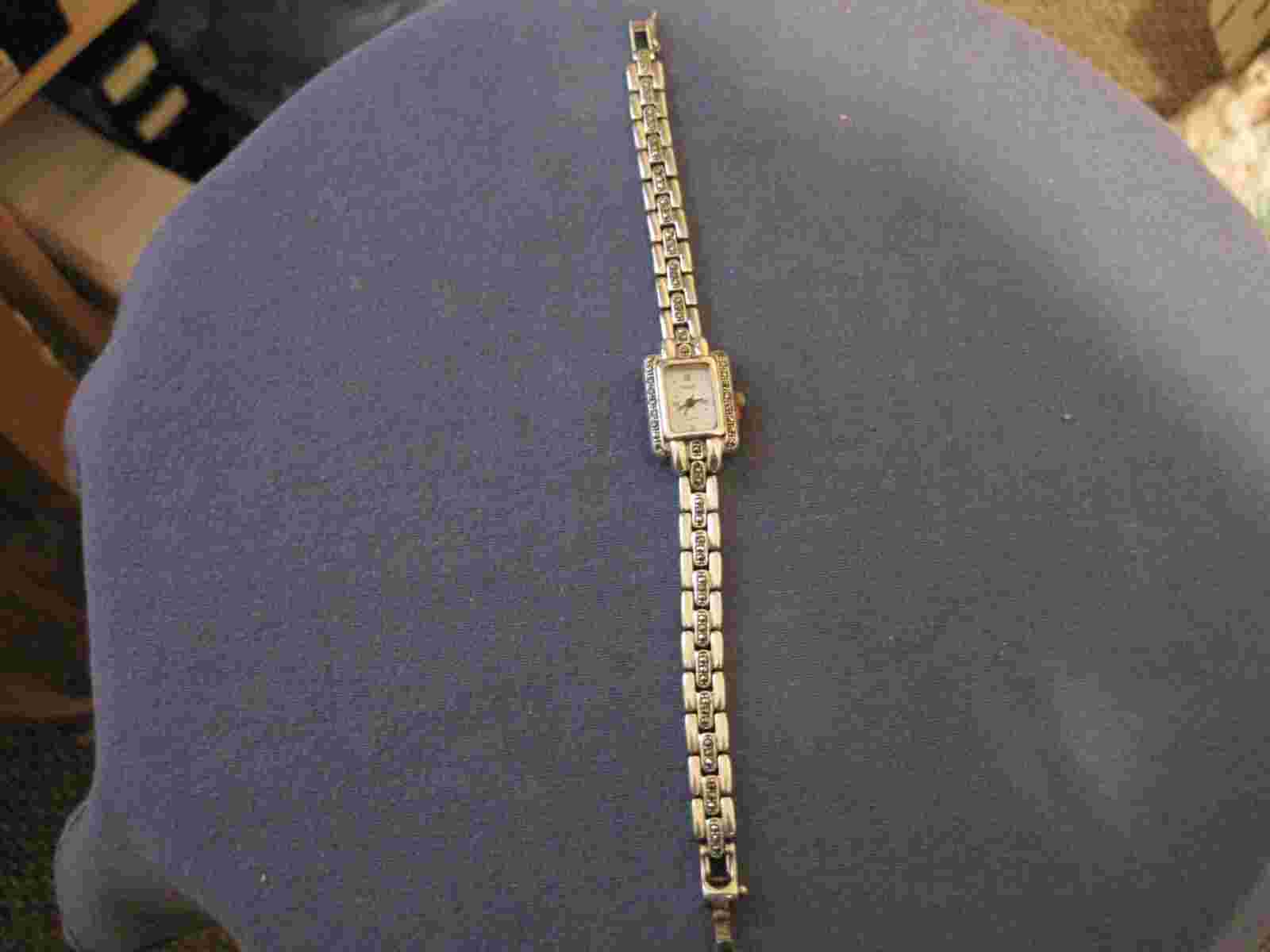 `H 414  unisex  sterling silver  maarcasite BOMA   quartz watch bracelet