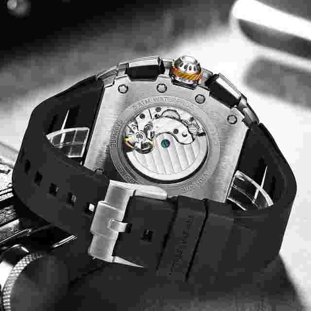 Richard Style Waterproof Stainless Steel GUANQIN Luxury Automatic Men's Watch