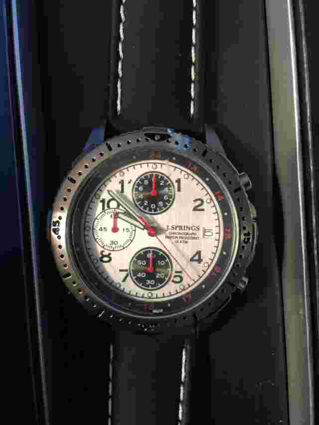 J. Springs - Men's Chronograph Watch - 10 ATM - Stainless Steel - BBH024 - NIB