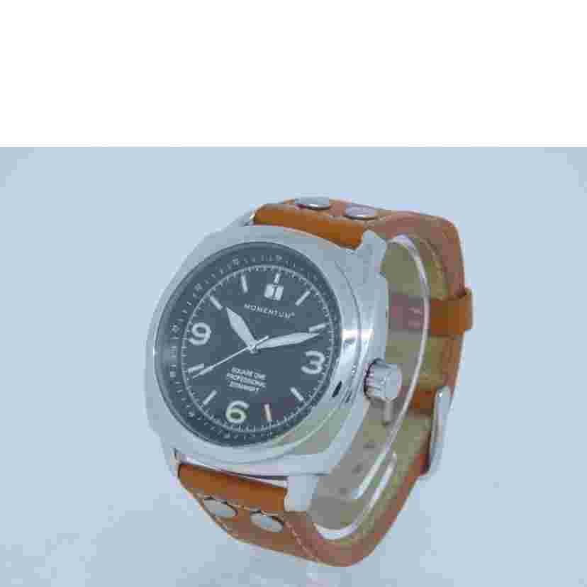 MOMENTUM SQUARE ONE Quartz 1M-SP66.GP30.371 Men's Analogue Wristwatch Black Used