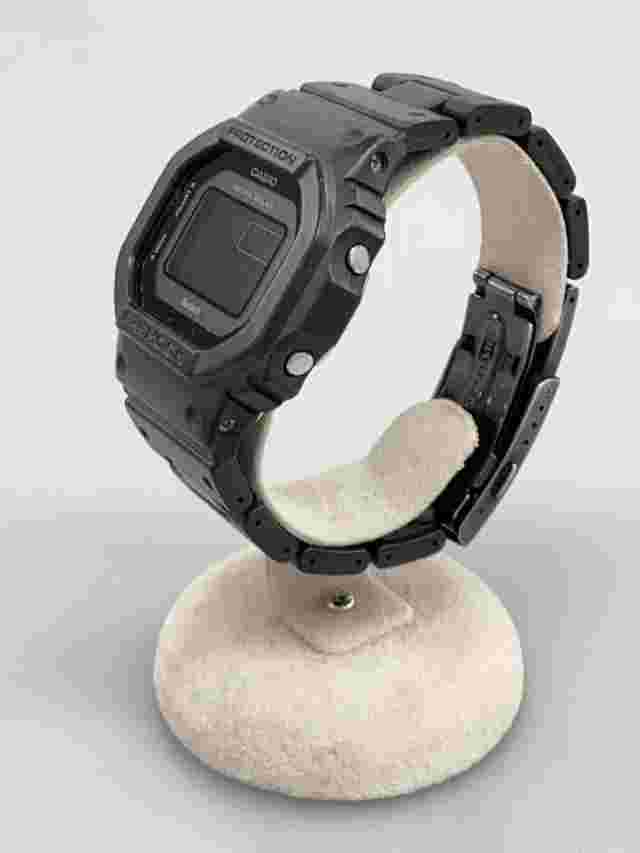 CASIO G-SHOCK Solar Digital Black Rubber Tough Reliable Excellent JAPAN