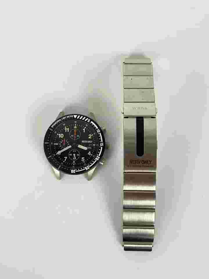 SONY wena Evangelion Quartz Watch Black Silver SS WNW SB NERV