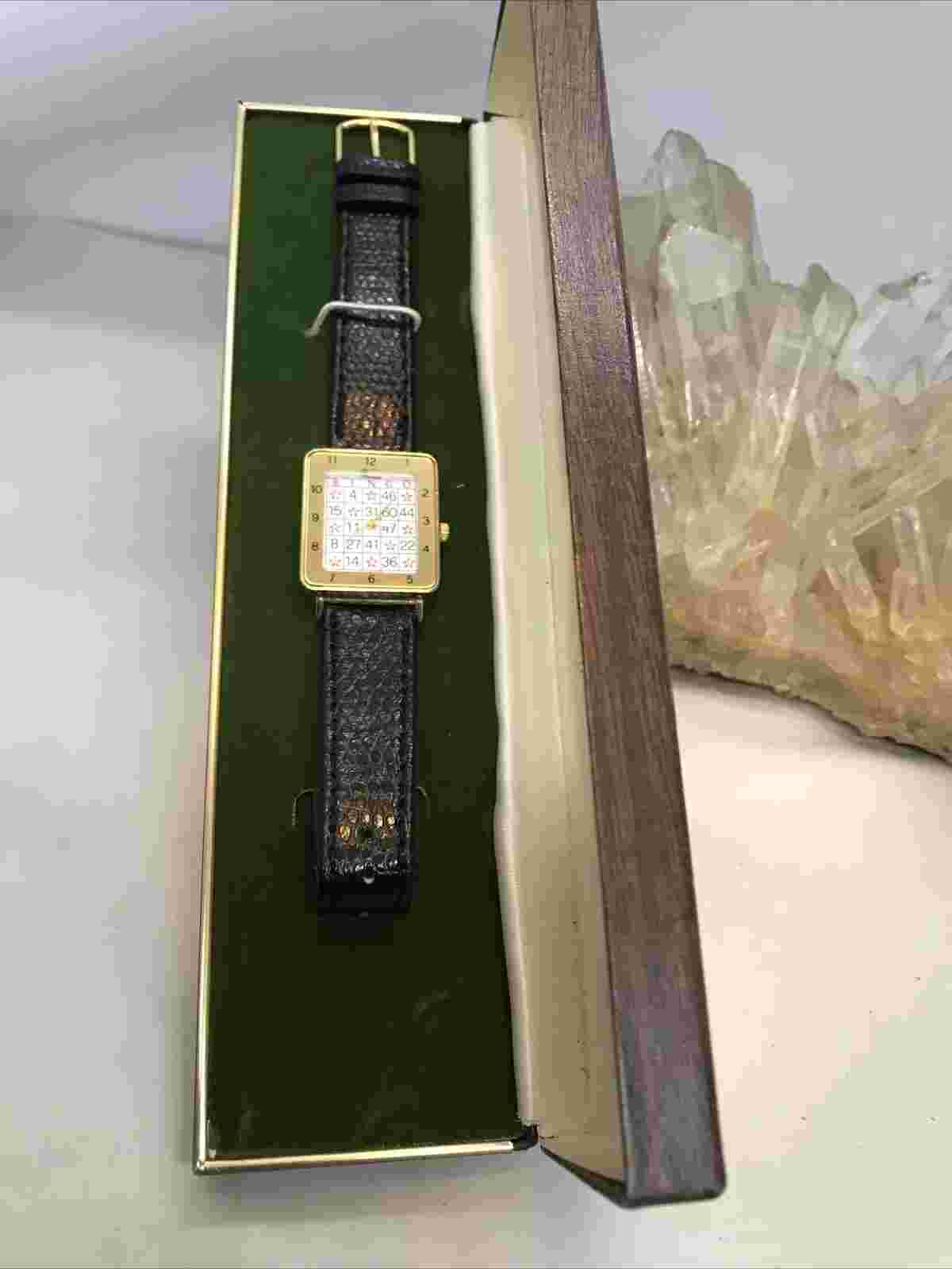 NOS Vintage Ronica Bingo Card Watch With New Battery