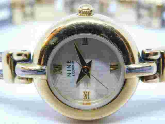 Nine & Company 9C/5002 Two Tone Quartz Analog Ladies Watch Sz. 6 1/4"
