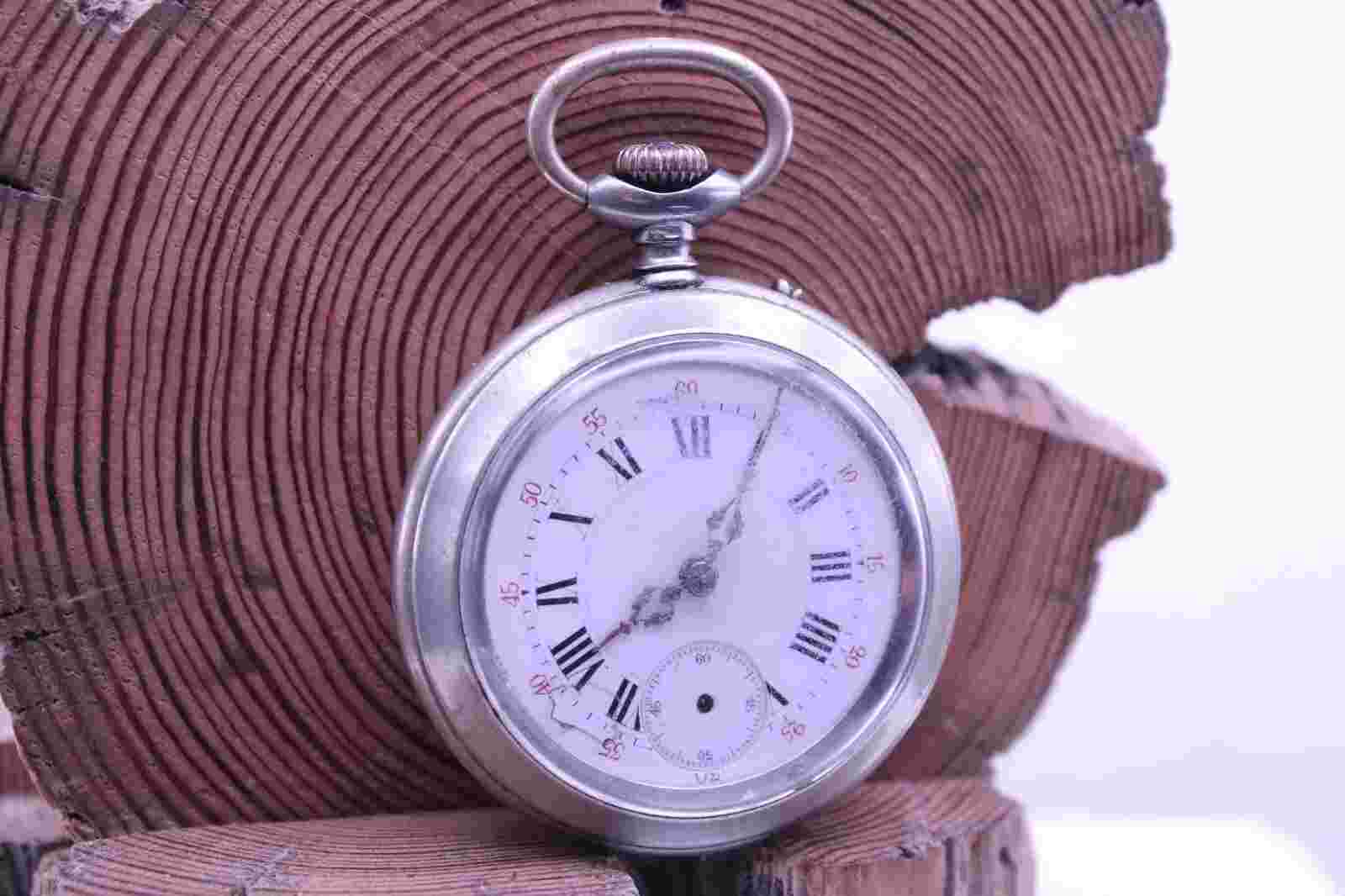 PHENIX HUNTER'S BUCK CASE MEN'S POCKET WATCH 50.2mm ⌀ FOR REPAIR (GR)