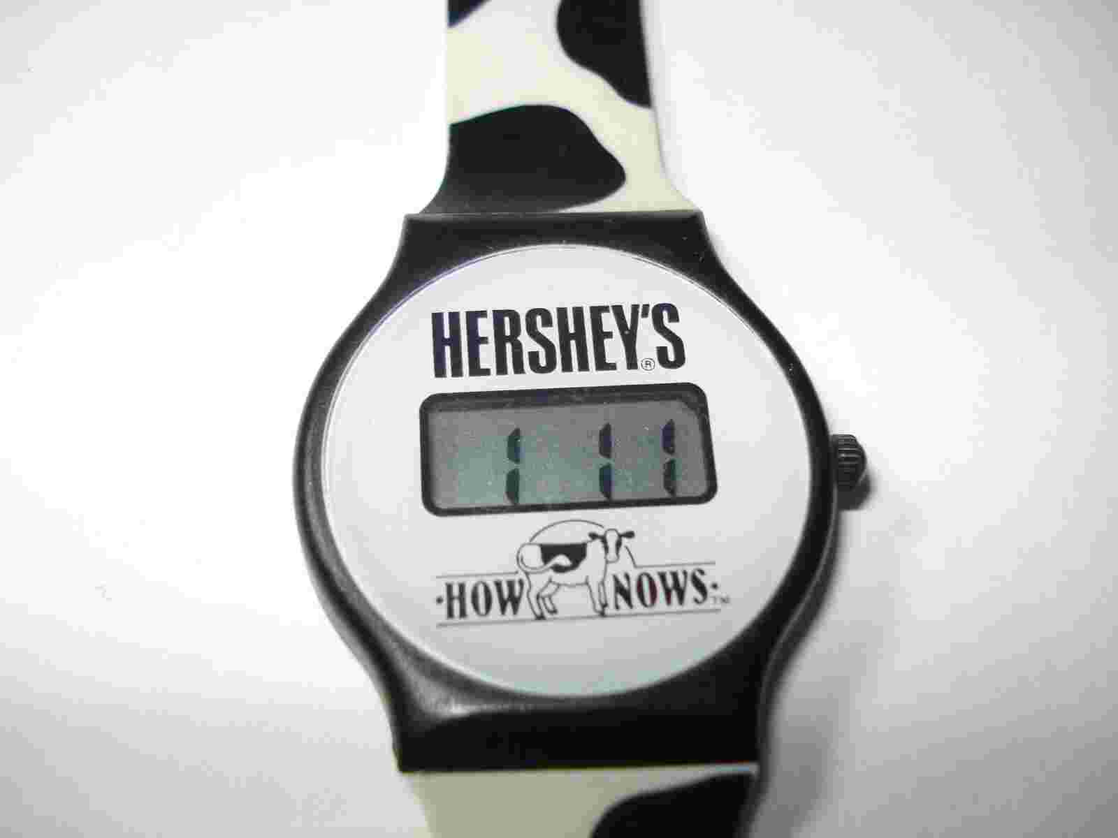 RARE VINTAGE 80'S HERSHEY'S CHOCOLATE HOW COW NOWS ALVA WATCH NEW BATTERY