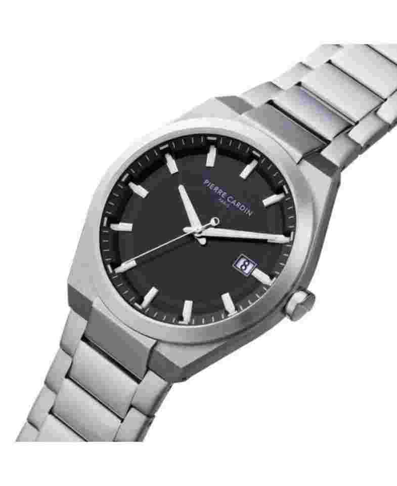 PIERRE CARDIN Men Analog Quartz Casual Watch Classic Dress Black Dial Waterproof
